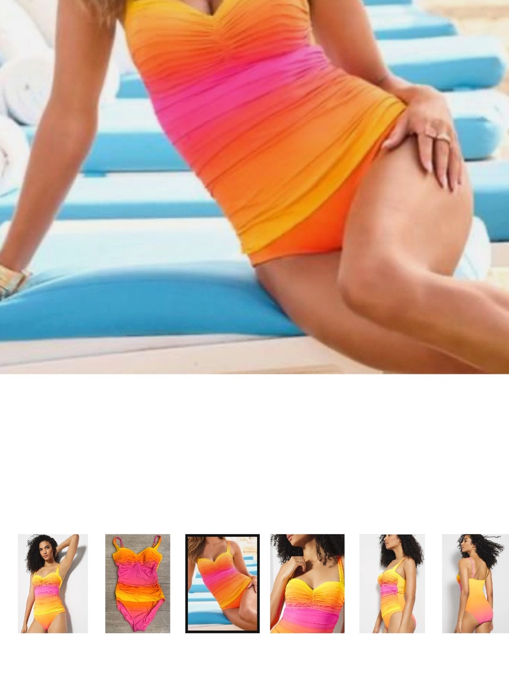 NWT - Bleu Rod Beattie 
Rosa Beat The Heat Mio
one-piece swimsuit, Sz 8